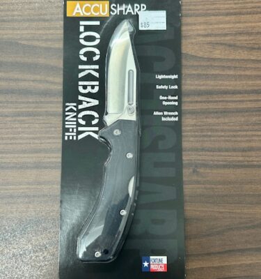 ACCUSHARP - LOCKBACK KNIFE BLACK