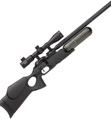 fx crown air rifle side view with scope not included