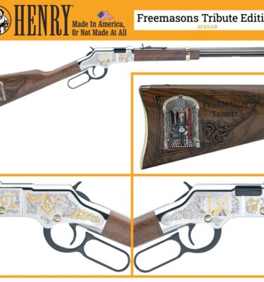 Henry Golden Boy Freemason Tribute Rifle